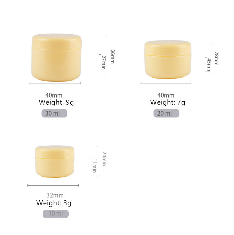 Plastic Cosmetic Cream Empty Jar Cosmetics Luxury Cream 50ml Plastic Jars Luxury Small Plastic Jar 10ml Cream