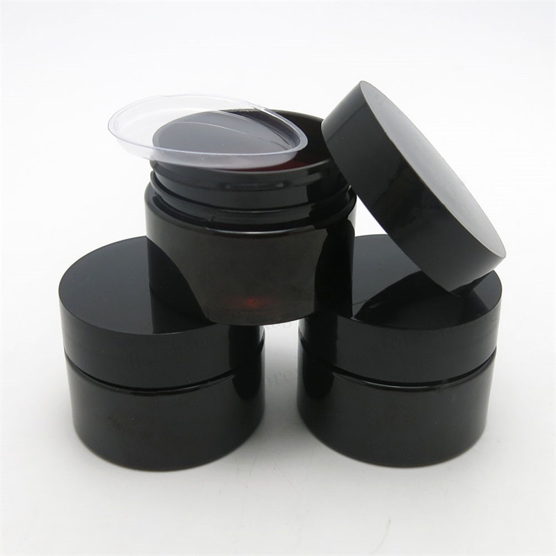 Plastic Cosmetic Jar Clear Serum Bottle Gold White Pink Aluminum Cap Cream Container Factory Wholesale