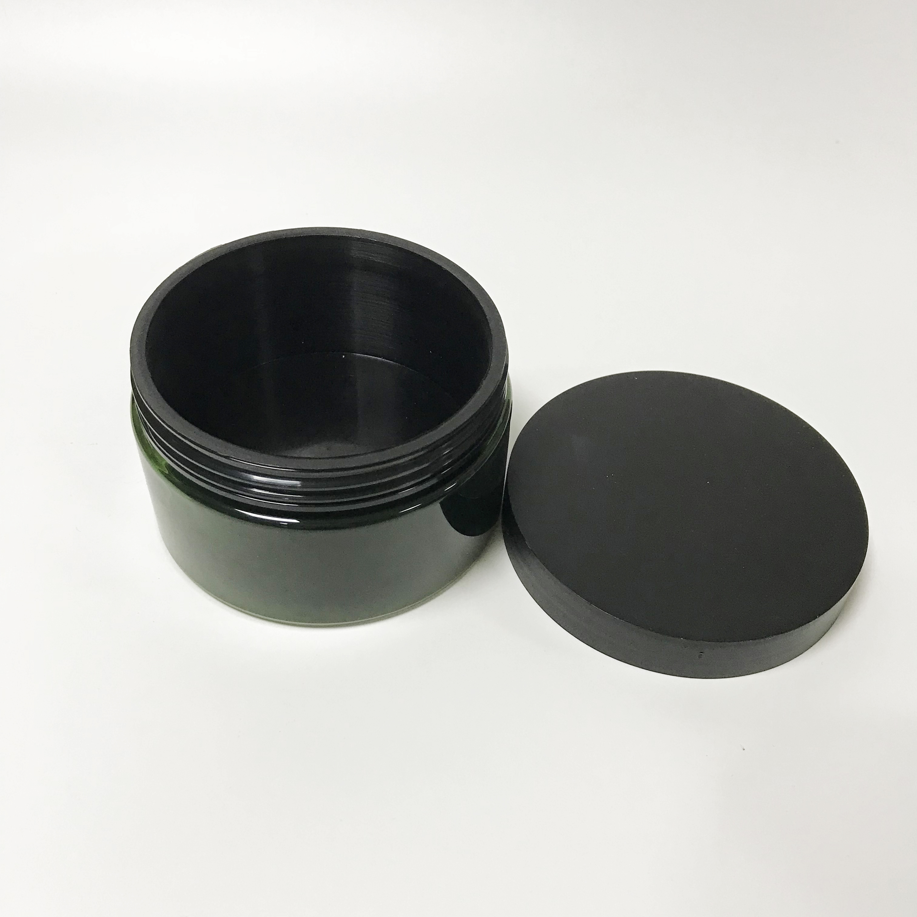 Plastic Cosmetic PP PET Cream Jar with Screw Lid, 100g 200g 300g Double Wall Cosmetic Cream Jars for Hair Wax
