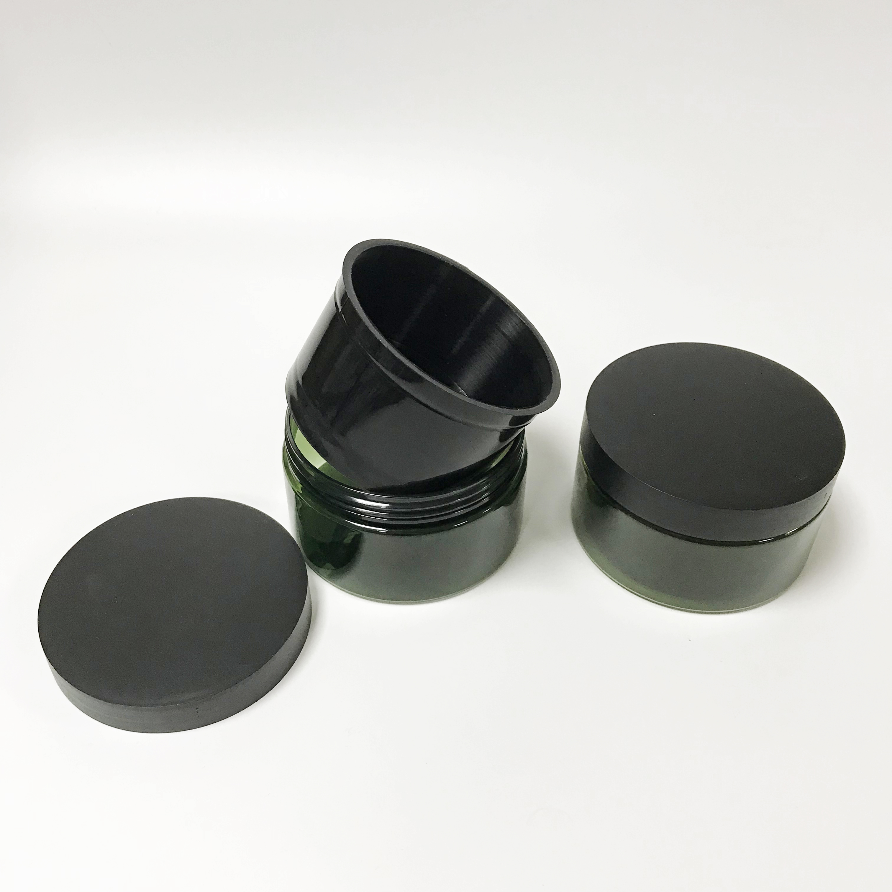 Plastic Cosmetic PP PET Cream Jar with Screw Lid, 100g 200g 300g Double Wall Cosmetic Cream Jars for Hair Wax