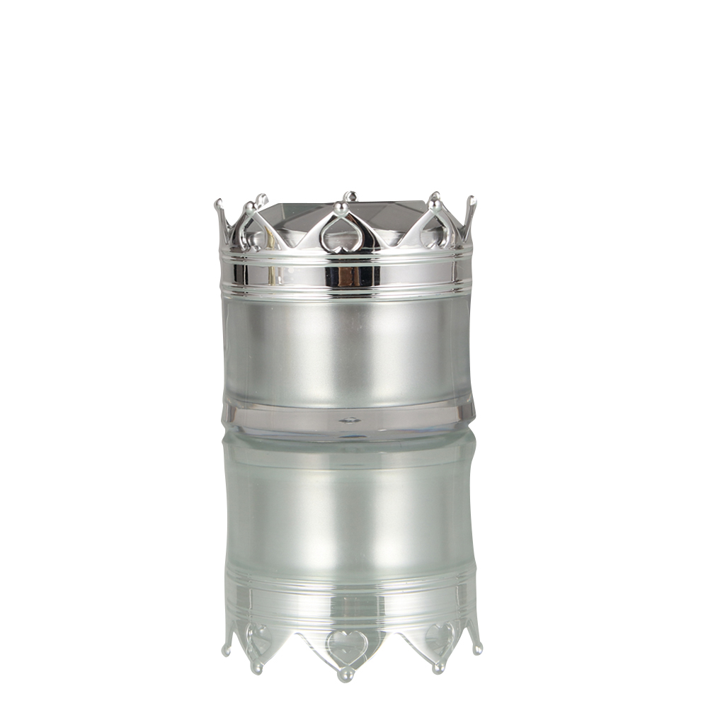 Plastic Cosmetic Packaging 5g 10g 15g 20g 50g Diamonds Crown Cap Acrylic PS PP Cream Jar