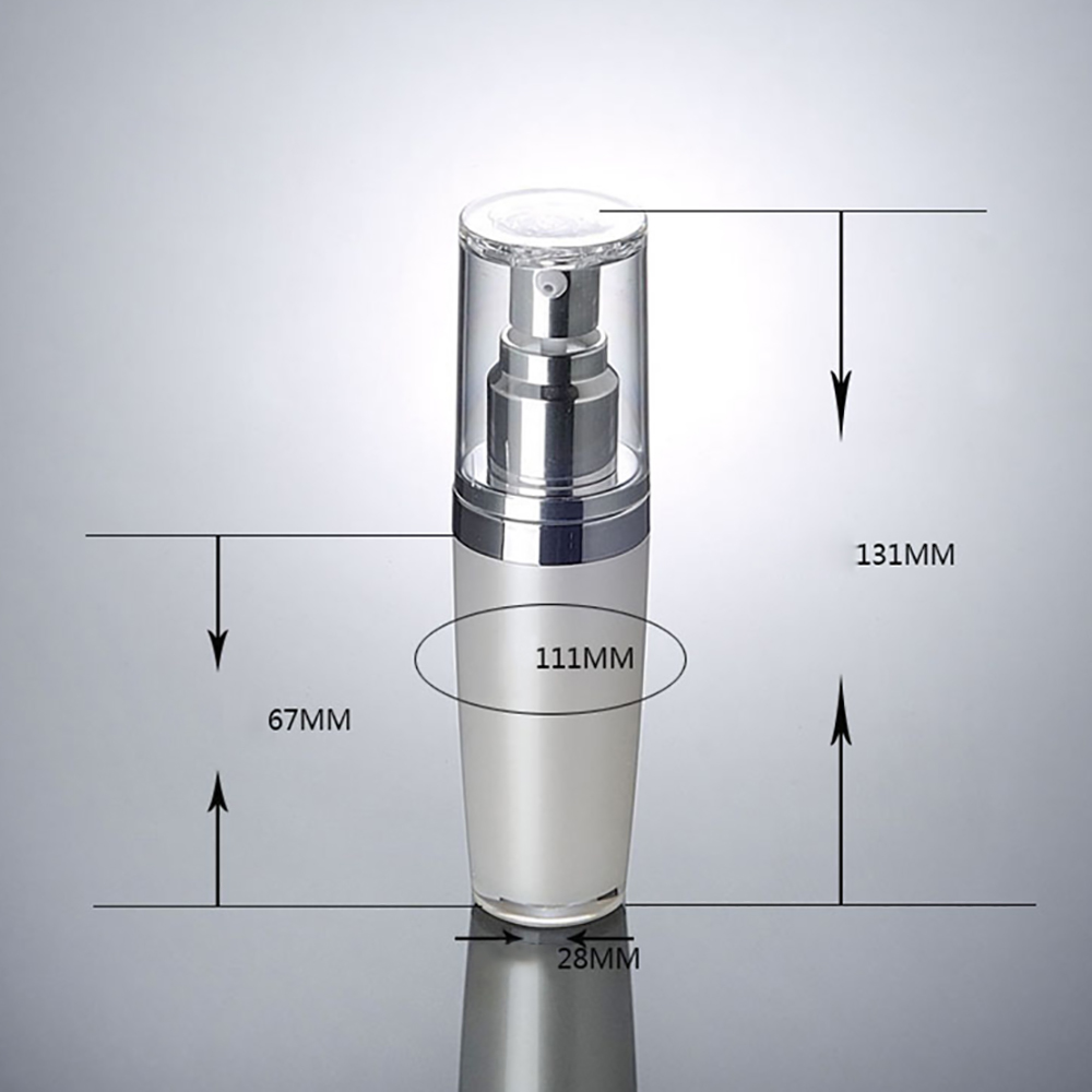 Plastic Cosmetic Pear White Lotion Bottle for Sale LA33, 50ml spray pump perfume bottle filling mac