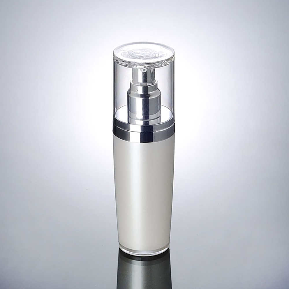 Plastic Cosmetic Pear White Lotion Bottle for Sale LA33, 50ml spray pump perfume bottle filling mac