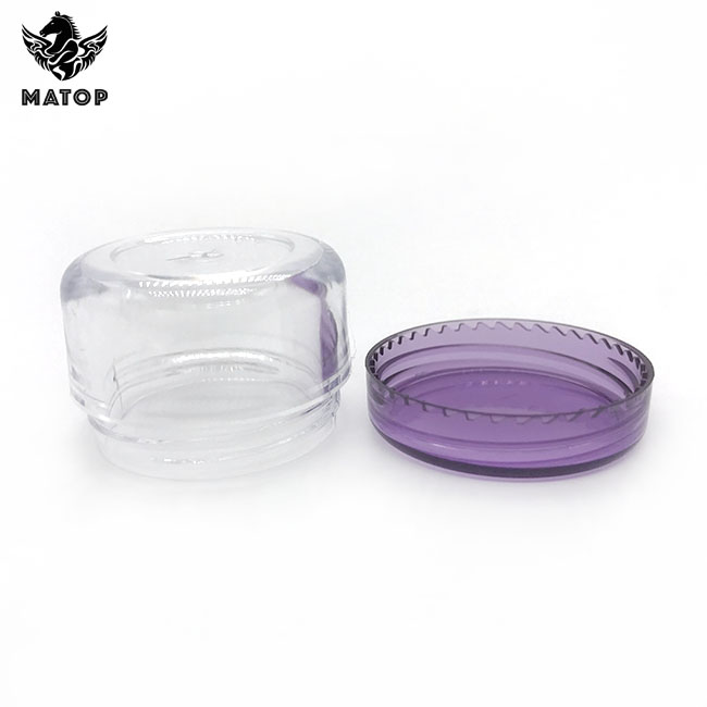 Plastic Cream Jar Purple PP Cosmetic Jar With Lid