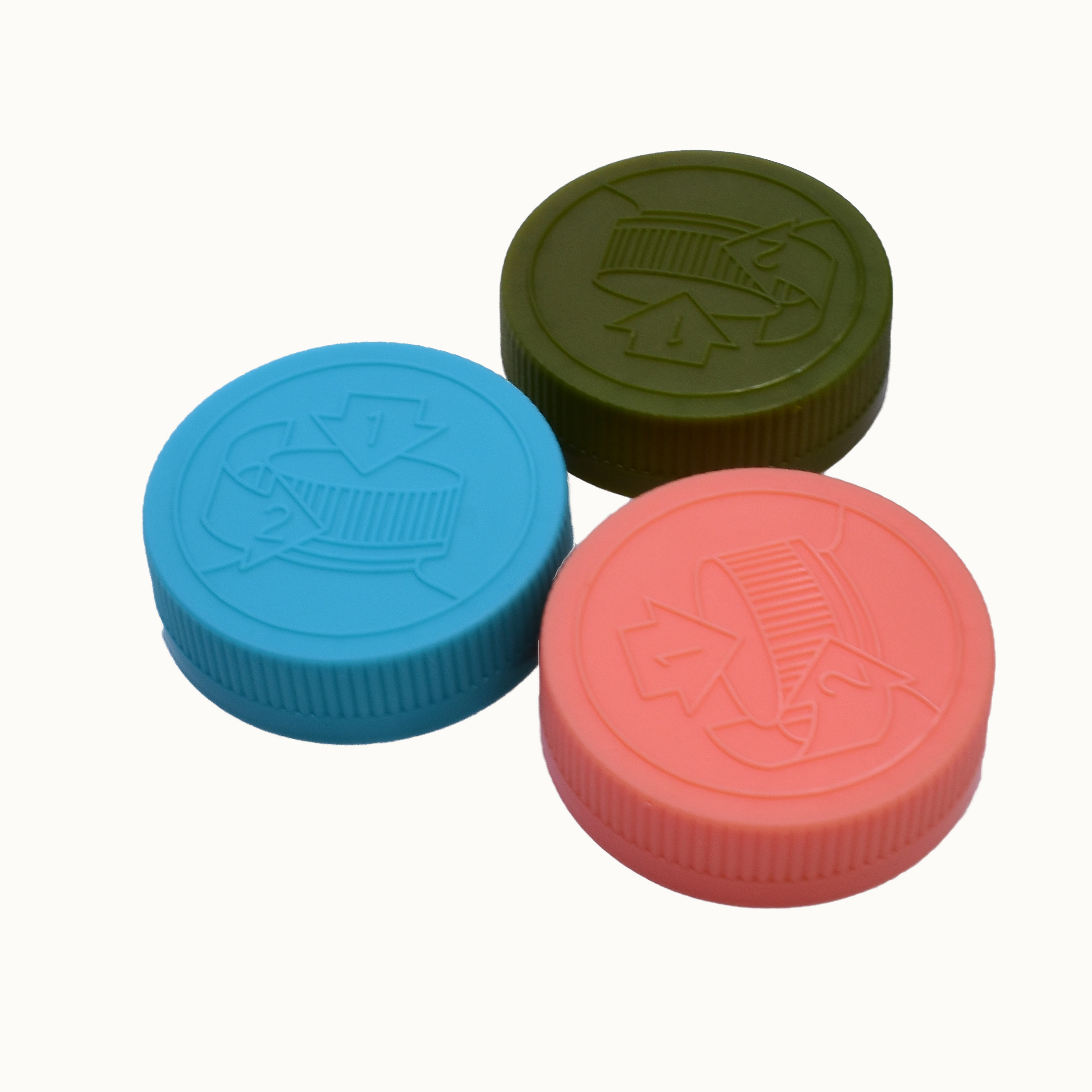 Plastic Customize orange color CRC Child Resistant Caps Childproof Lids With Aluminum Foil Gasket For child proof Bottle