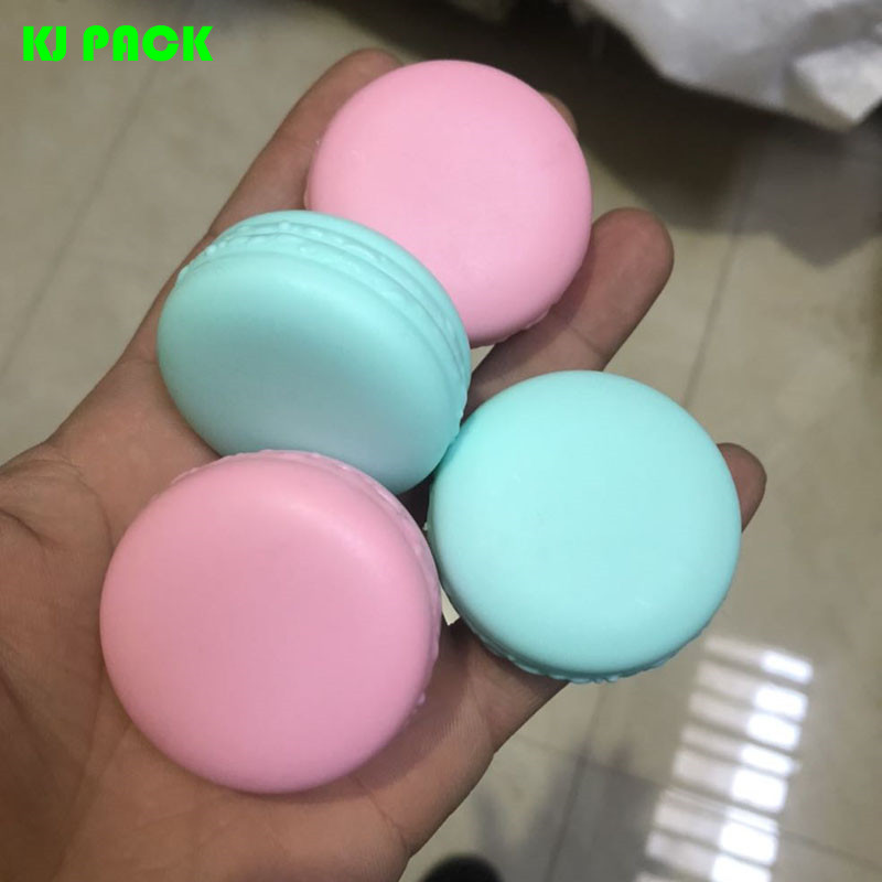 Plastic Empty Macaron Lip Balm Container,10g Skin Care Cream Jar Samples