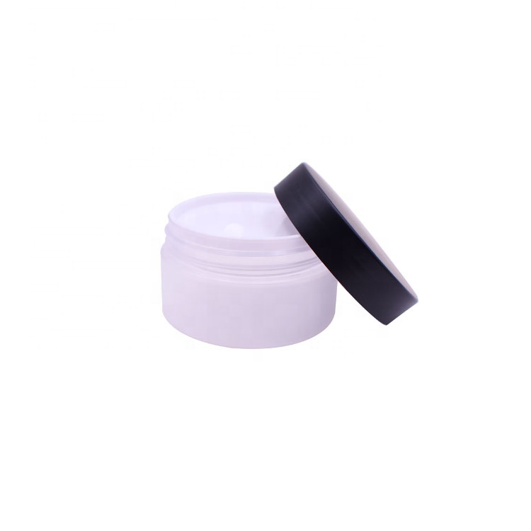 Plastic Frosted PET Jar Cosmetic Cream Jar With ABS Lid