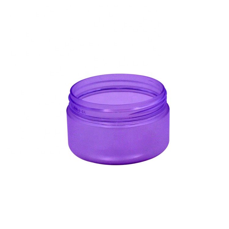 Plastic Frosted PET Jar Cosmetic Cream Jar With ABS Lid
