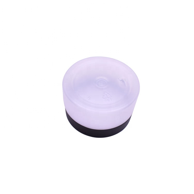 Plastic Frosted PET Jar Cosmetic Cream Jar With ABS Lid
