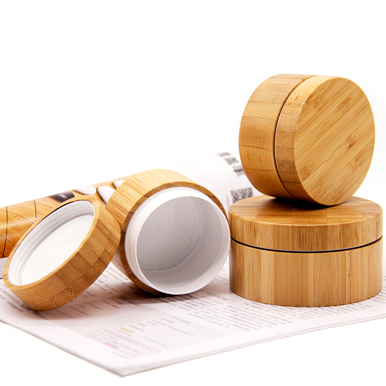 Plastic Jar Bamboo Cosmetic Packaging 5G 10G 15G 30G 50G 100G 150G 200G Bamboo Pet Jar