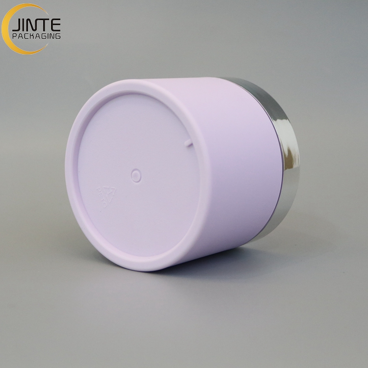 Plastic Jar Packaging 250ML Body Butter Jars Cosmetic Container With Silver Lid For Cream And Scrub Jar