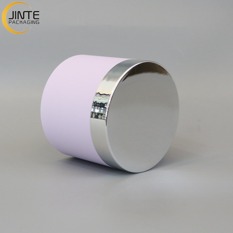 Plastic Jar Packaging 250ML Body Butter Jars Cosmetic Container With Silver Lid For Cream And Scrub Jar