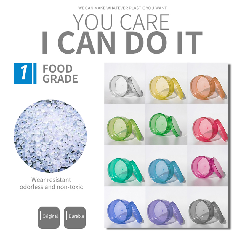 Plastic Jar Packaging Clear Jars Lids Bodybutter Jars Transparent with Purple Skin Care Cream 250ML Factory Wholesale 5000PCS