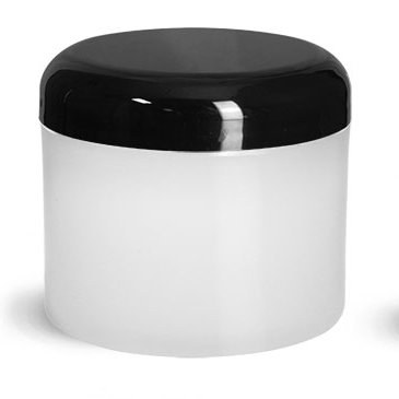 Plastic Jars, Frosted Natural Thick Wall Polypro Jars(2.4)