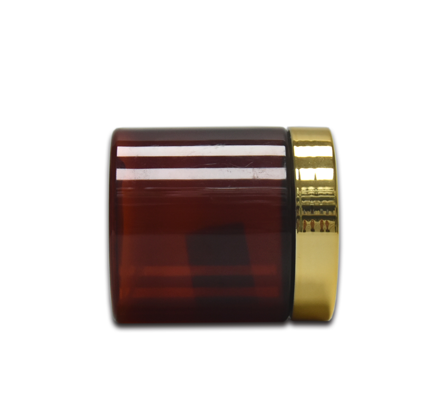 Plastic PET Jar High Quality Wide Mouth 220ml Amber with Golden Lid Cosmetic Packaging Cosmetic,skin Care Cream Round 10000pcs