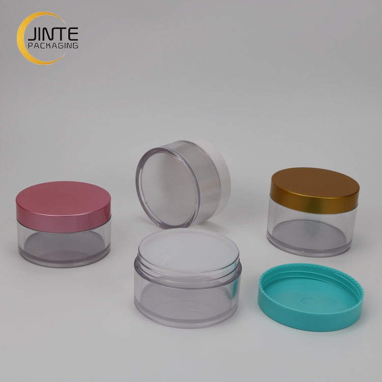 Plastic Personal Care Container, 150ml Clear Plastic Hair Wax Jar