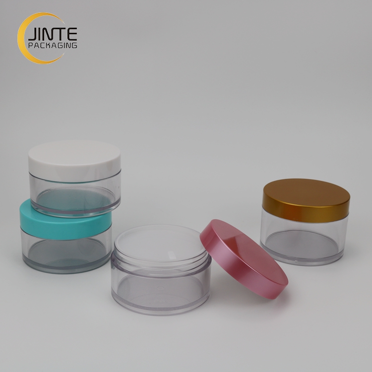 Plastic Personal Care Container, 150ml Clear Plastic Hair Wax Jar