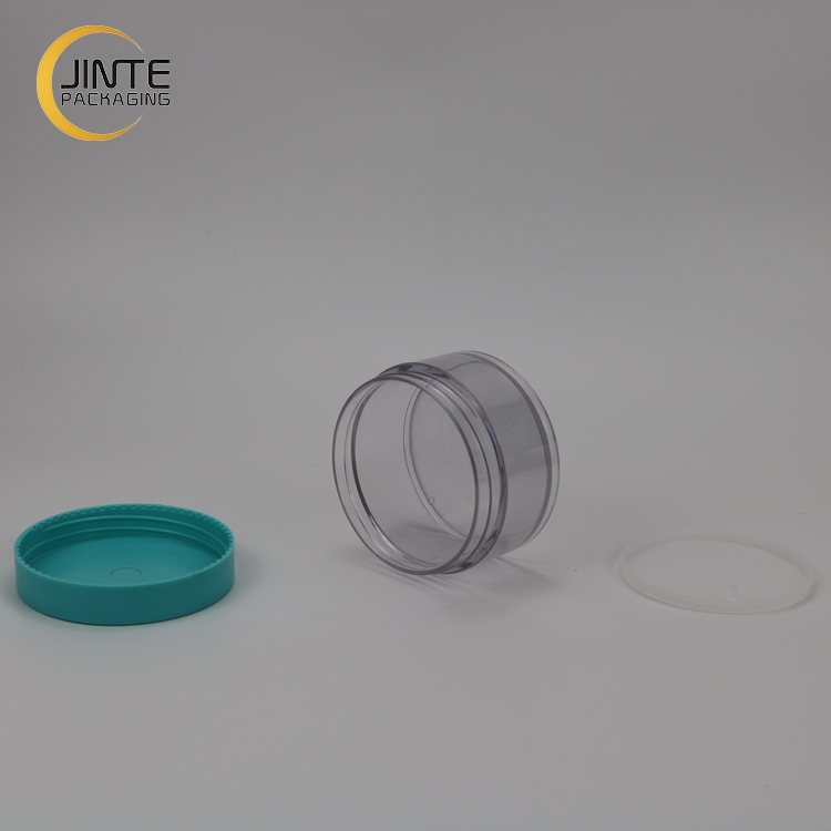 Plastic Personal Care Container, 150ml Clear Plastic Hair Wax Jar