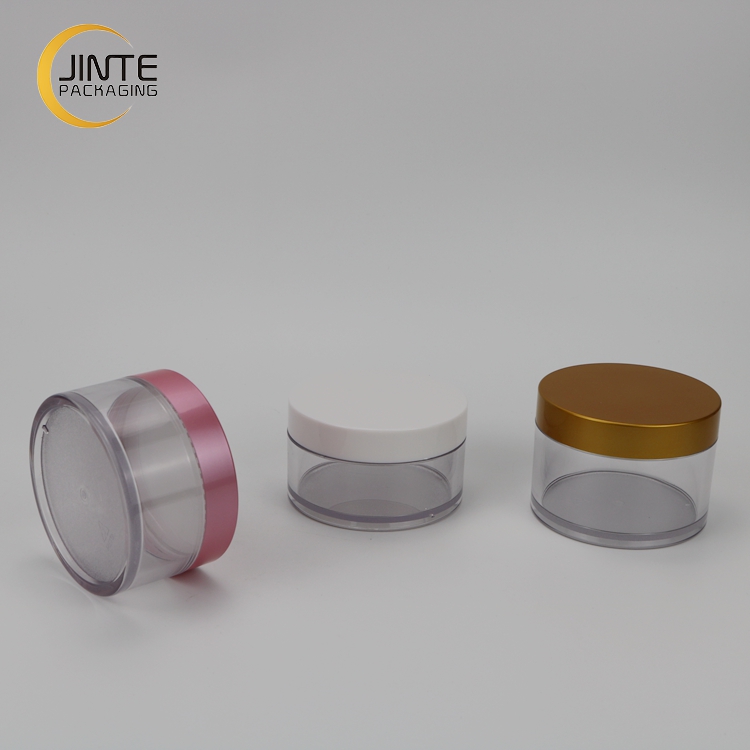 Plastic Personal Care Container, 150ml Clear Plastic Hair Wax Jar