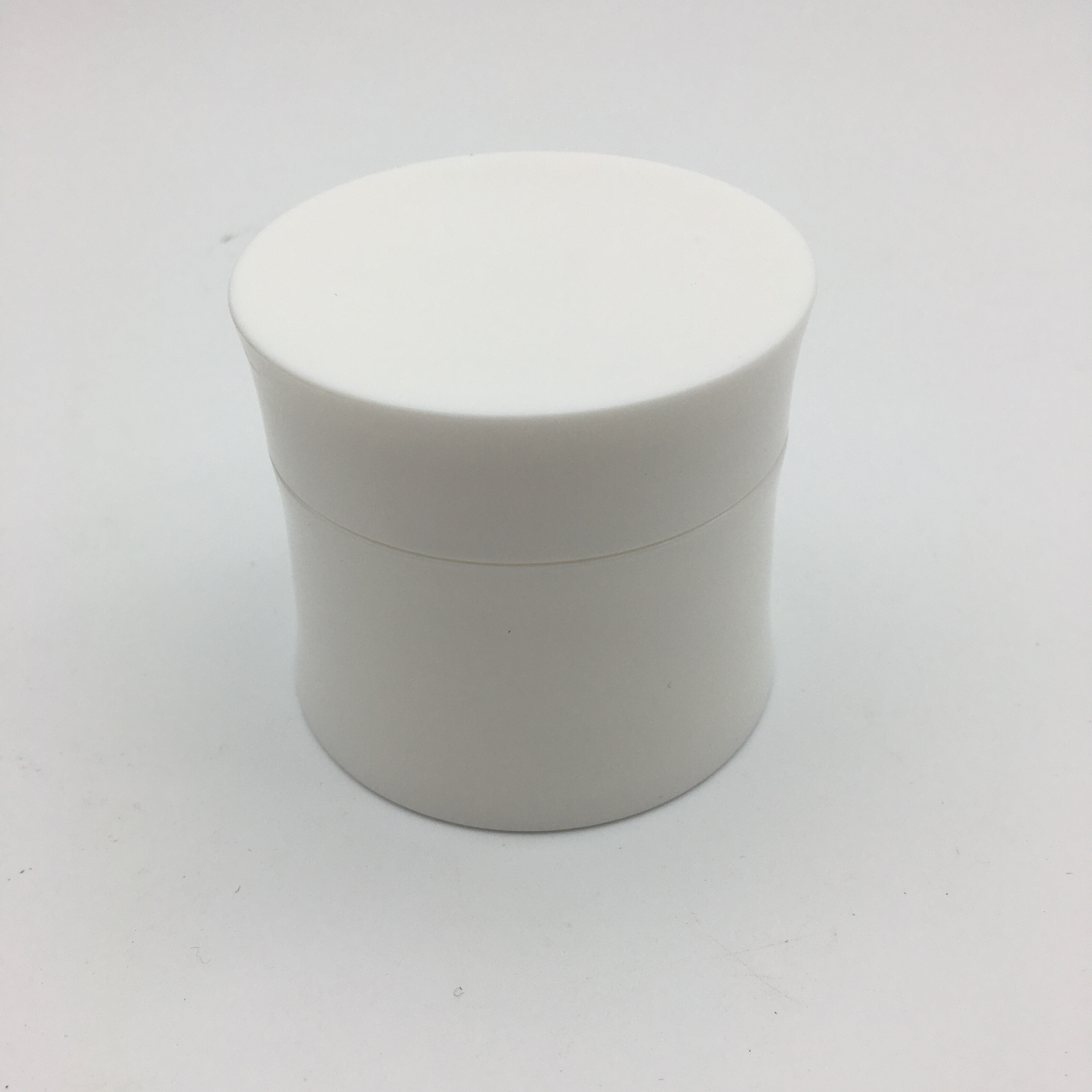 Plastic Pp Round Waist Royal Blue Color Cream Container Cosmetic Jar