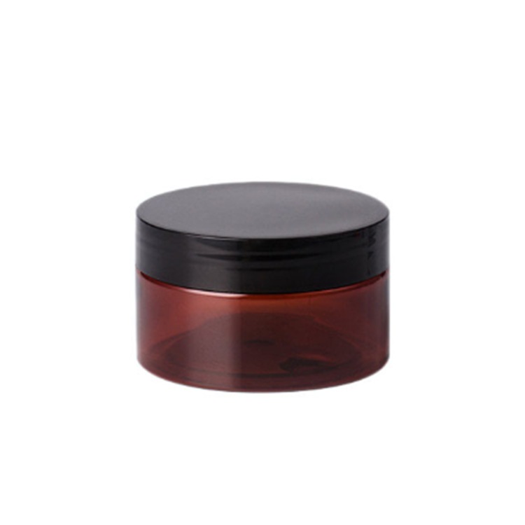 Plastic Skincare Cream Jar 80G  Pet Amber Cosmetic Plastic Jar