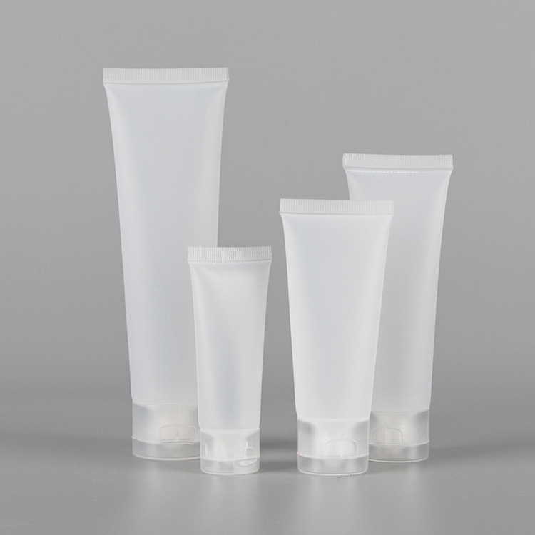 Plastic Squeeze Hose Tube 100ml Cosmetic Packaging Matte Cleansing plastic tubes with Caps