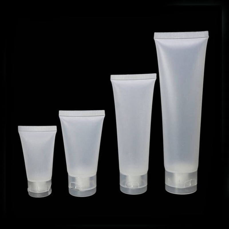 Plastic Squeeze Hose Tube 100ml Cosmetic Packaging Matte Cleansing plastic tubes with Caps