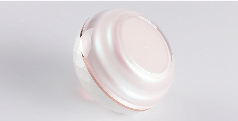 Plastic acrylic container cosmetic packaging shiny facial hair cream 30g 50g luxury round jars