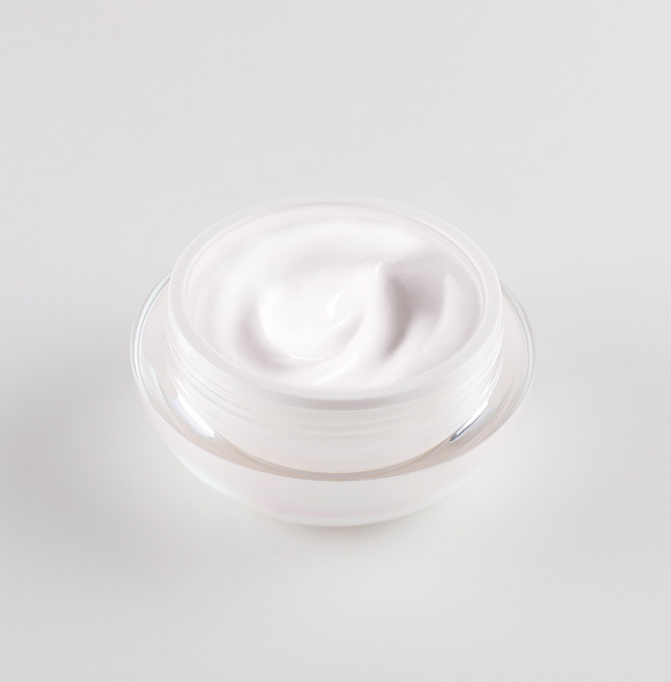 Plastic acrylic container cosmetic packaging shiny facial hair cream 30g 50g luxury round jars