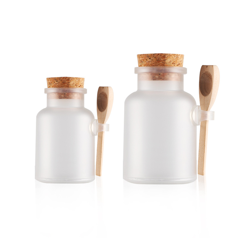 Plastic bath salt packaging bottle container