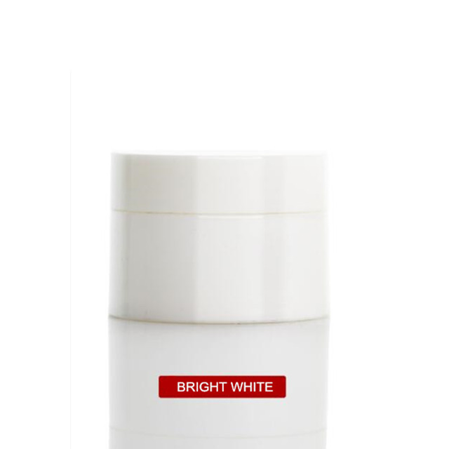Plastic cosmetic container5g 10g 15g 20g 30g 50g wide mouth frosted white plastic jar with lid