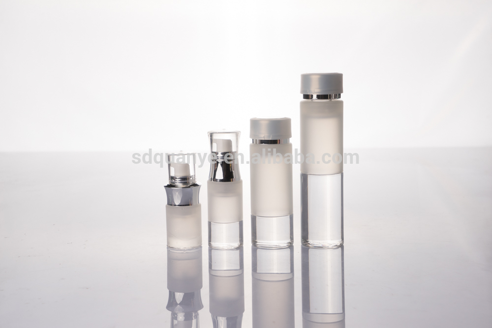 Plastic cosmetic jar/bottle set package Plastic cosmetic Jar