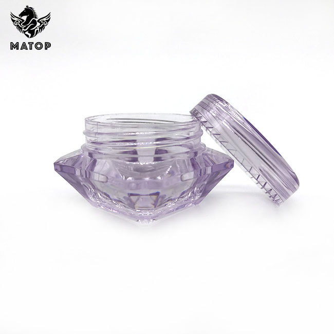 Plastic cosmetic jars skin care packaging