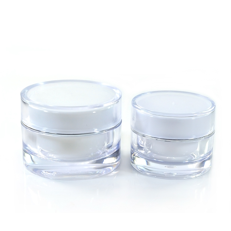 Plastic cosmetic packaging 5g 10g 15g 20g small round PETG jar lip balm Eyeliner container jar