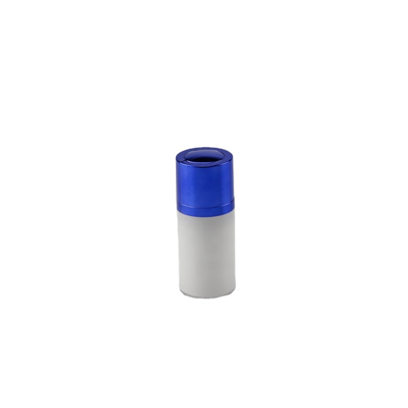 Plastic cosmetic vacuum bottle with screw pump bottle 7ml bottle