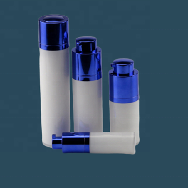 Plastic cosmetic vacuum bottle with screw pump bottle 7ml bottle