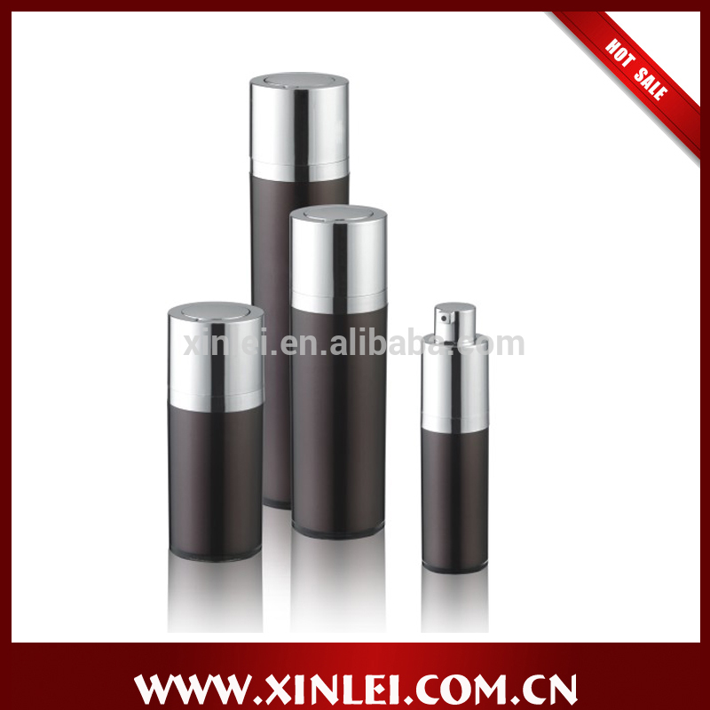 Plastic cosmetic vacuum bottle with screw pump bottle 7ml bottle