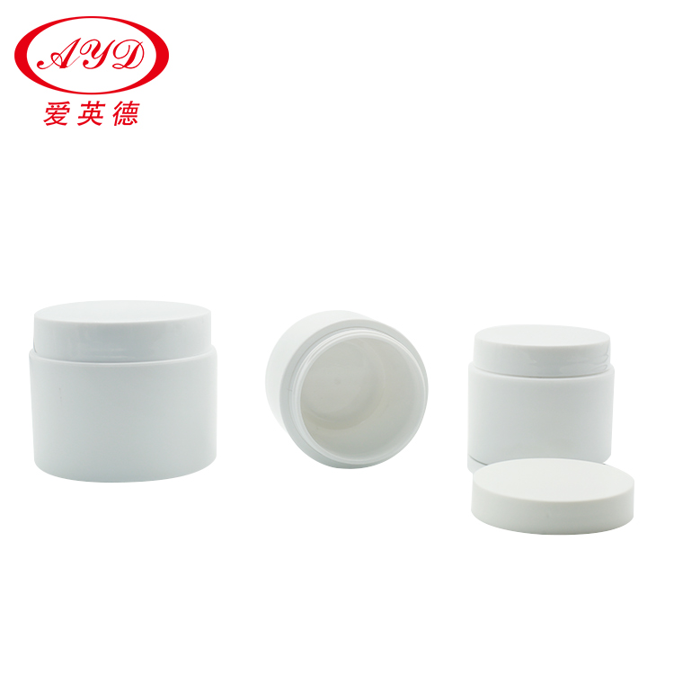 Plastic cream bottle Hand cream empty bottle Matte white bottle 7 oz pp jar