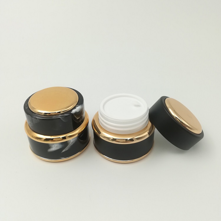 Plastic empty surface treatment Cosmetic Jar Great White Container for Body Butter Cream Lotion Stash 5ml 7ml 15ml 30ml 50ml