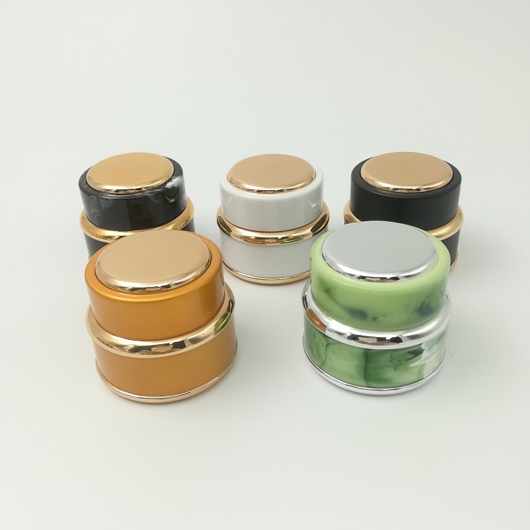 Plastic empty surface treatment Cosmetic Jar Great White Container for Body Butter Cream Lotion Stash 5ml 7ml 15ml 30ml 50ml