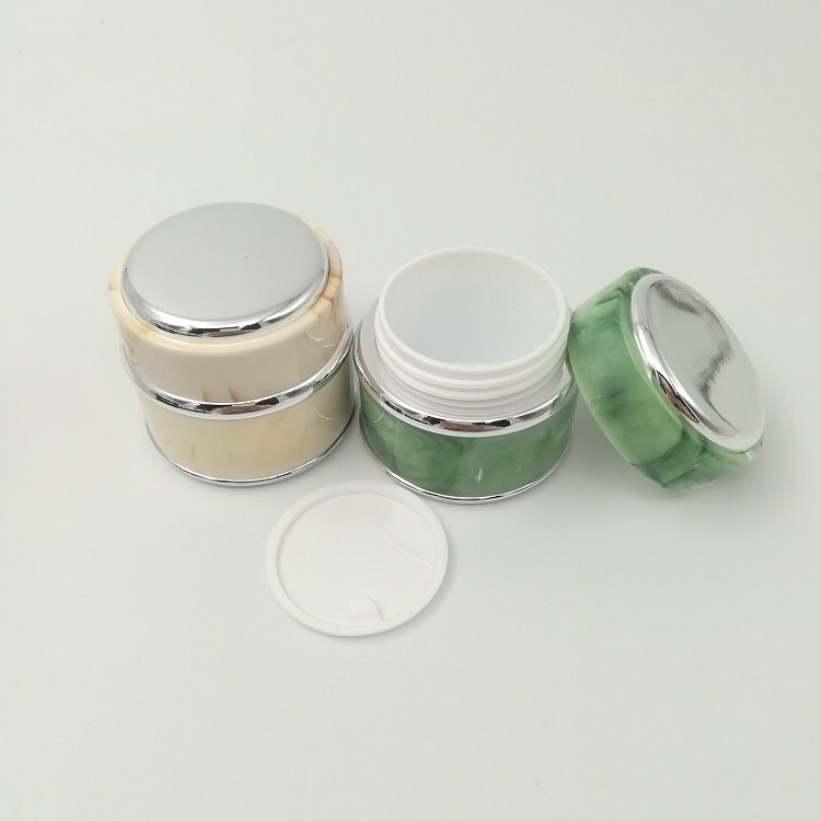 Plastic empty surface treatment Cosmetic Jar Great White Container for Body Butter Cream Lotion Stash 5ml 7ml 15ml 30ml 50ml