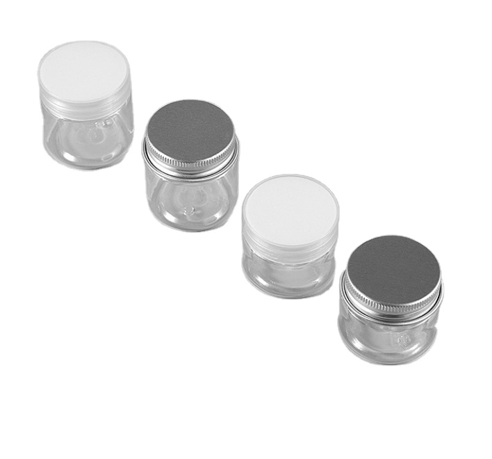 Plastic food wide mouth pet jar 100ml 200ml 2500ml 500ml