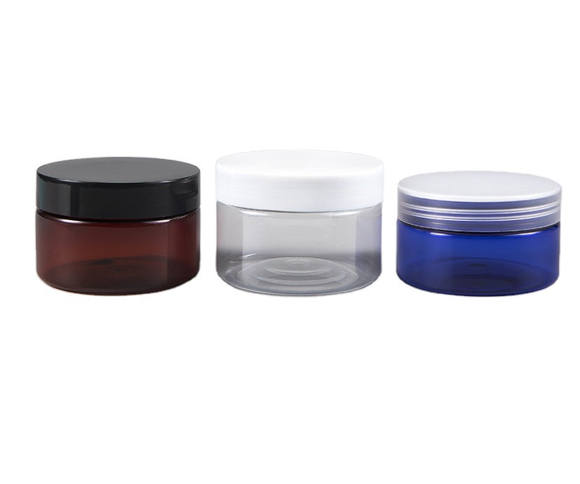 Plastic food wide mouth pet jar 100ml 200ml 2500ml 500ml