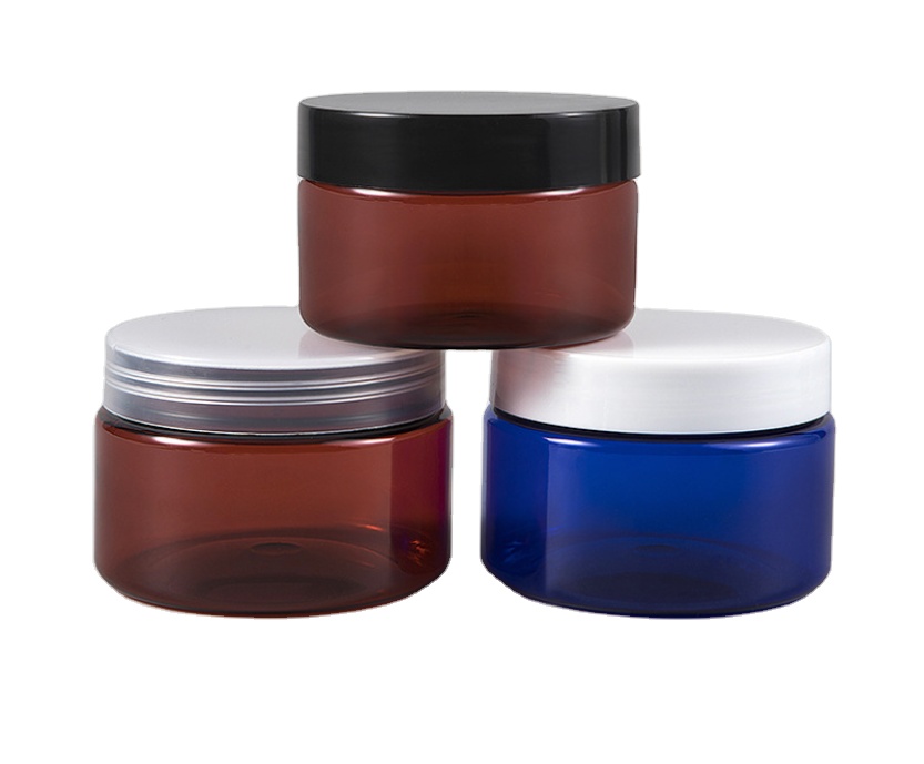 Plastic food wide mouth pet jar 100ml 200ml 2500ml 500ml