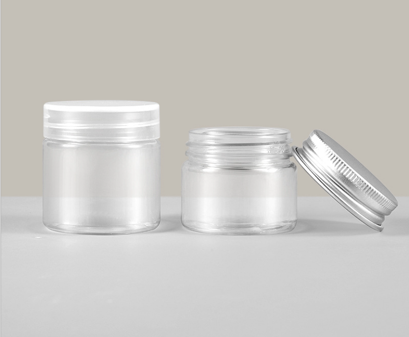 Plastic food wide mouth pet jar 100ml 200ml 2500ml 500ml