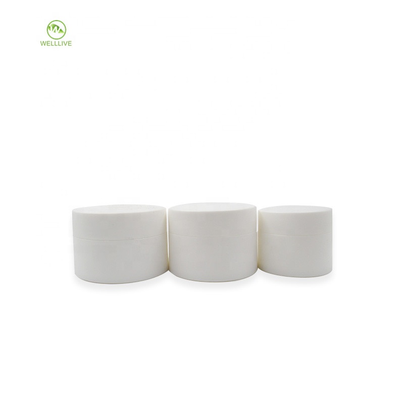 Plastic pp sealing type 3g 5g 10g 15g 30g 50g 80g empty frosted matte white pp pharmaceutical cream jar with lid