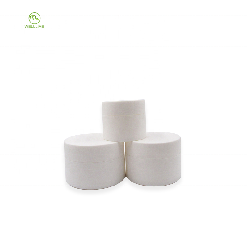 Plastic pp sealing type 3g 5g 10g 15g 30g 50g 80g empty frosted matte white pp pharmaceutical cream jar with lid