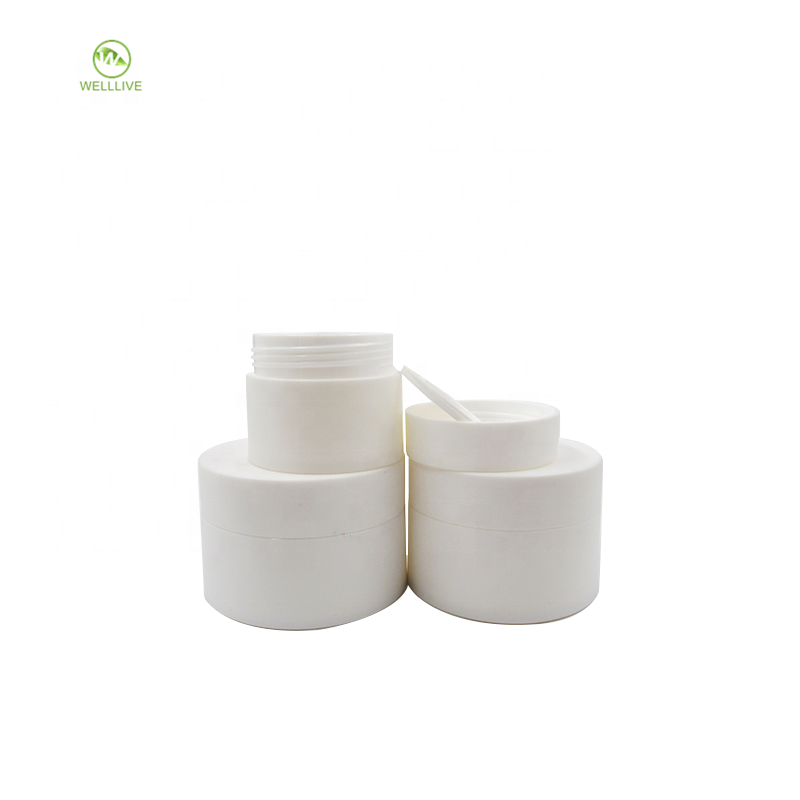 Plastic pp sealing type 3g 5g 10g 15g 30g 50g 80g empty frosted matte white pp pharmaceutical cream jar with lid