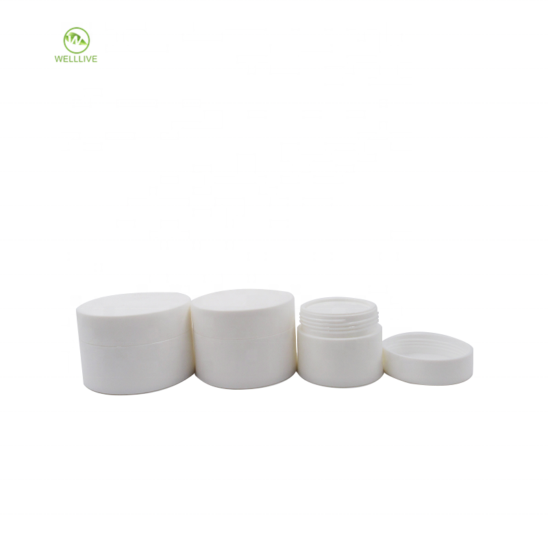 Plastic pp sealing type 3g 5g 10g 15g 30g 50g 80g empty frosted matte white pp pharmaceutical cream jar with lid