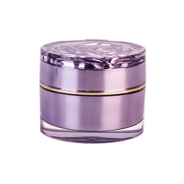 Plastic skin care cream jar acrylic cream jar for cosmetic packaging